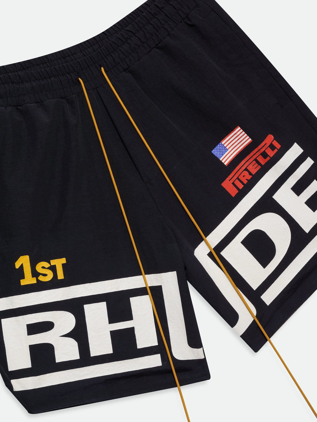 RHUDE CHAMPIONS LOGO SHORTS