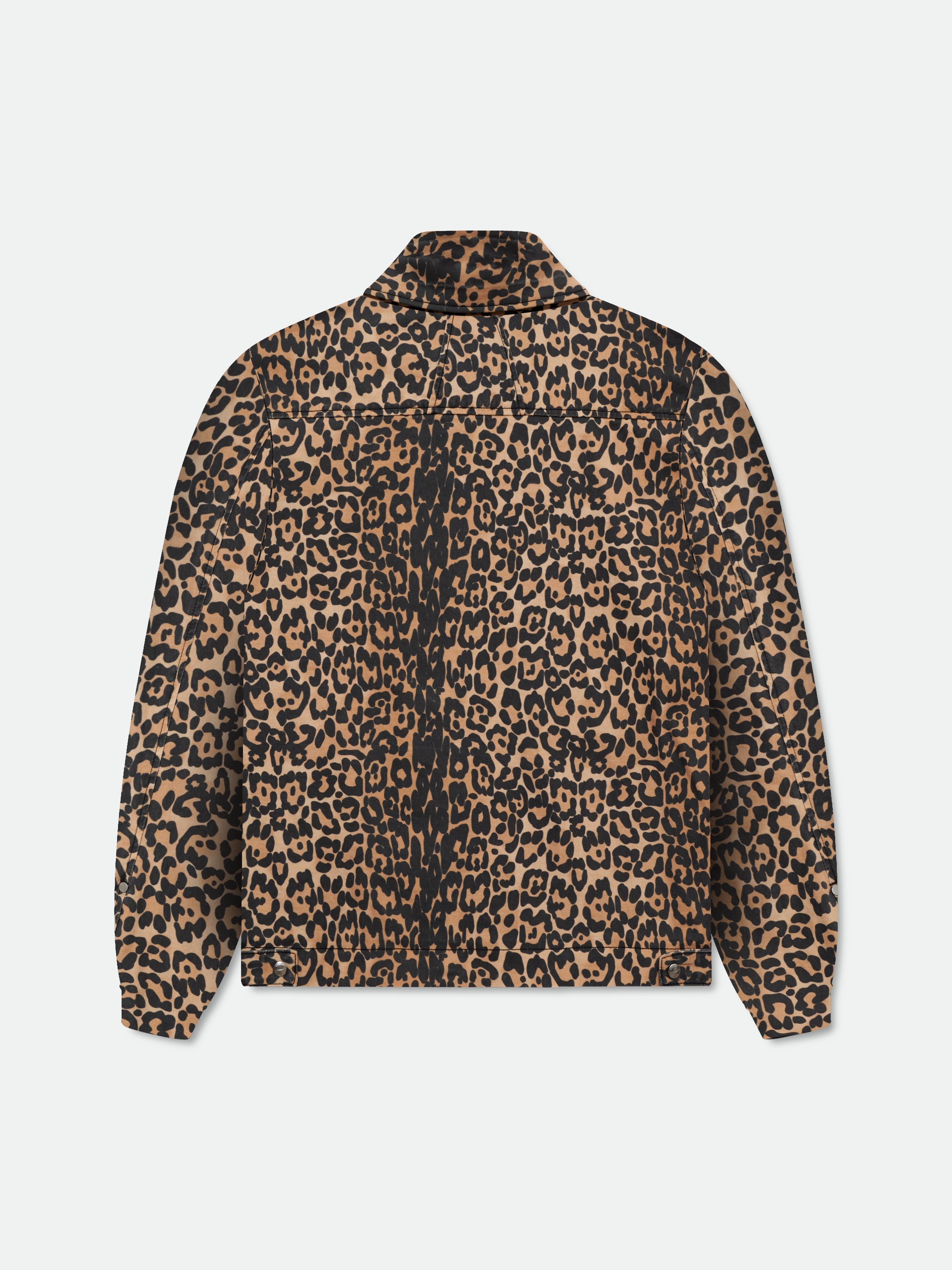 LEOPARD OVERSIZED WORK JACKET