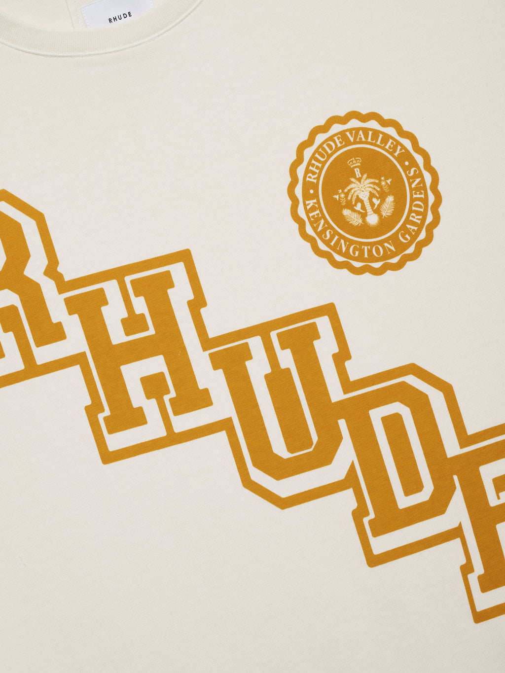RHUDE COLLEGIATE CREST TEE