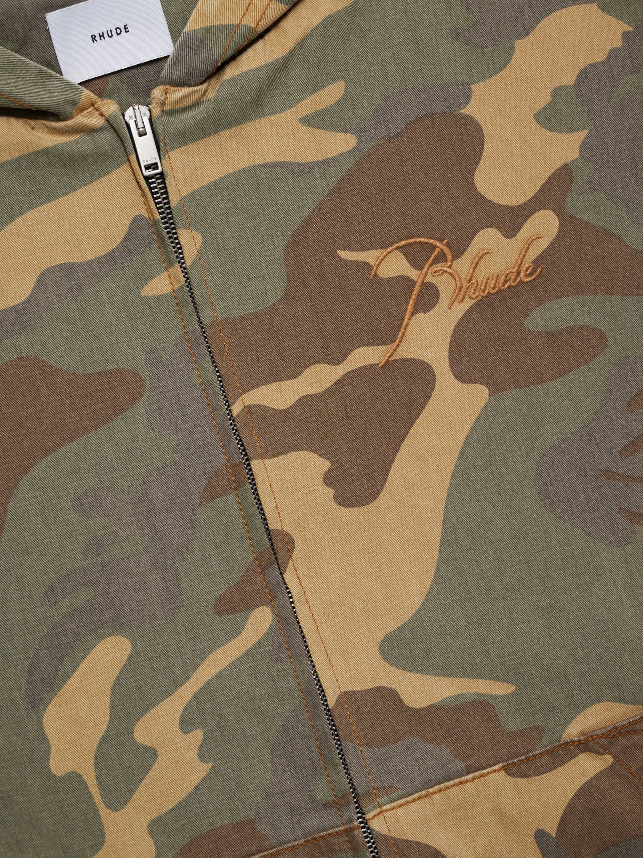 WASHED CAMO WORK JACKET