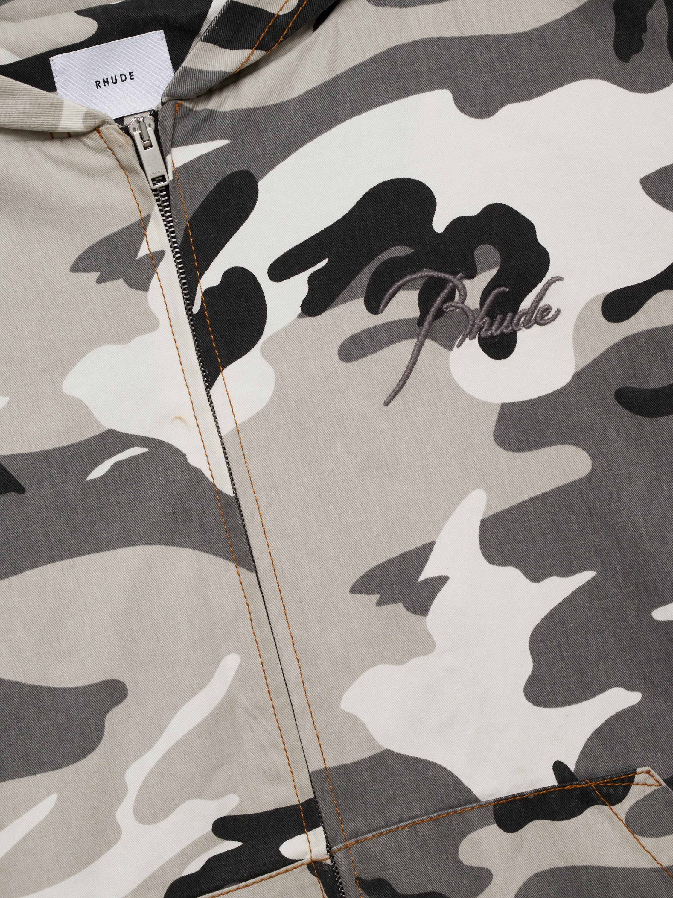 WASHED CAMO WORK JACKET