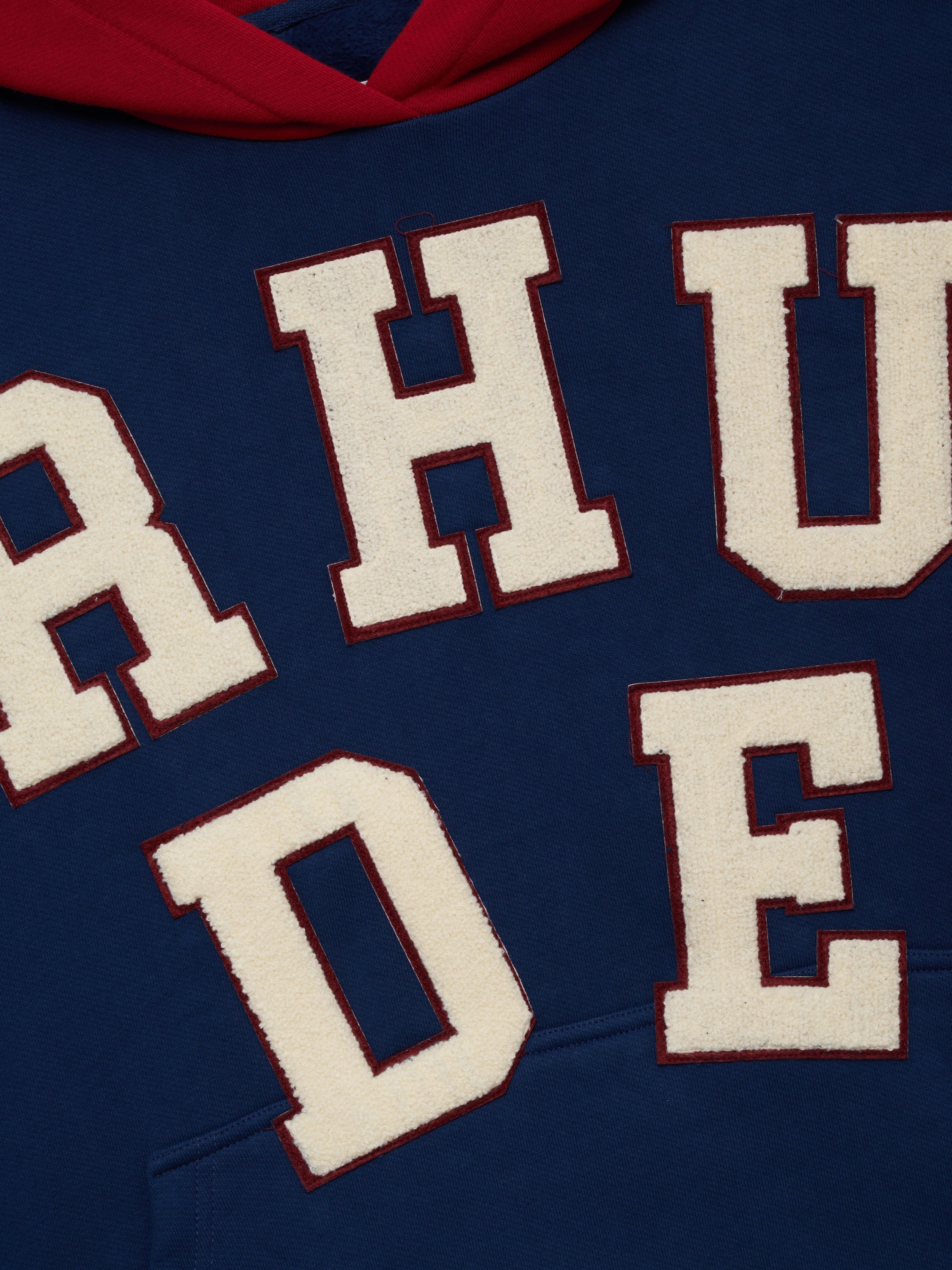 RHUDE CHENILLE PATCH LOGO HOODIE