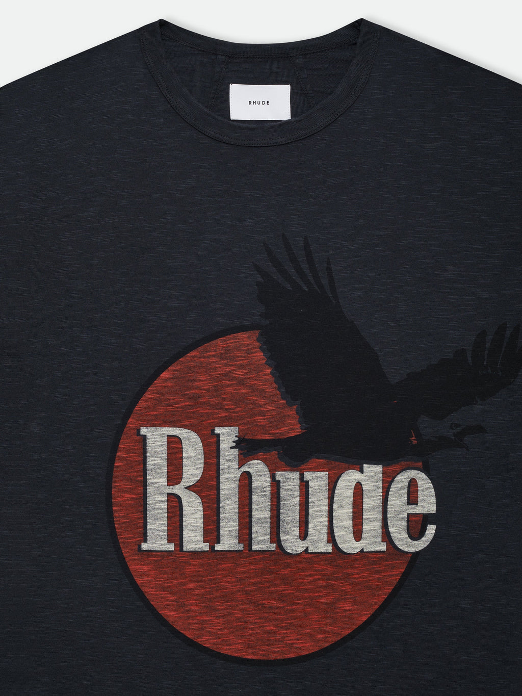 RHUDE EAGLE LOGO SLUB TEE