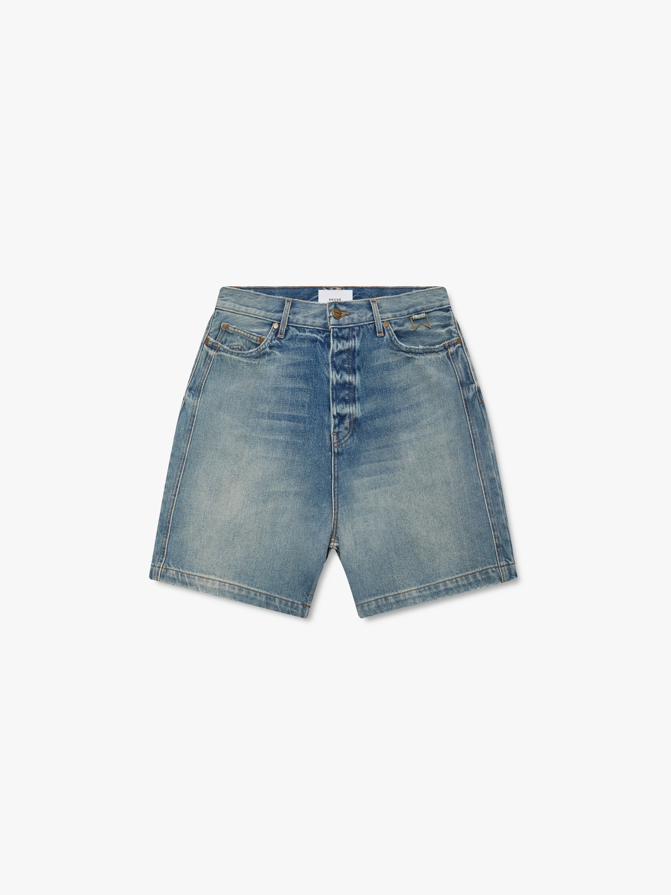 BOXY TRAXEDO DENIM SHORT
