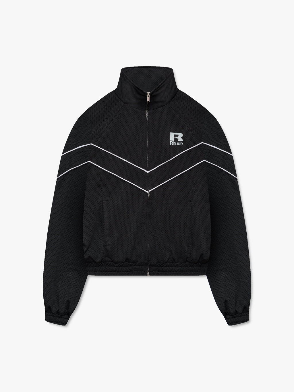 RHUDE MESH PIPING RAGLAN TRACK JACKET