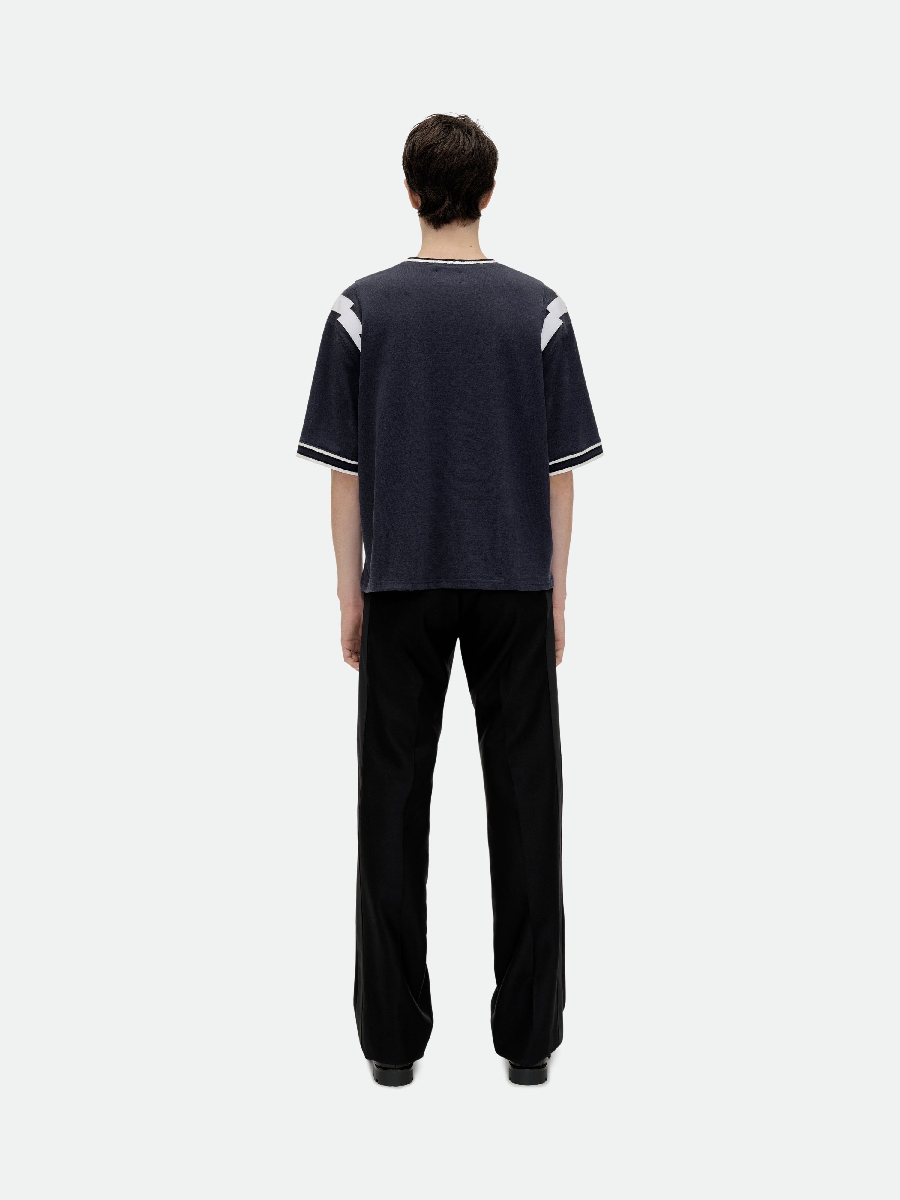 RHUDE LIGHTNING RINGER JERSEY TEE