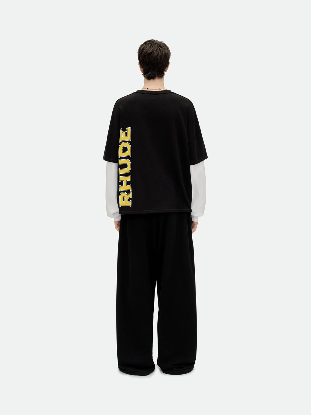 RHUDE STEEL DOUBLE-LAYERED TEE