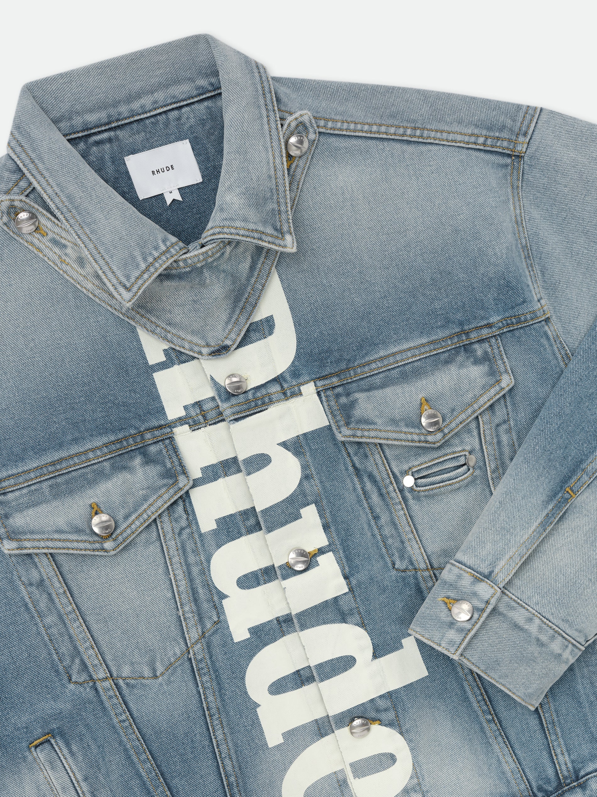 "PACK" DENIM TRUCKER JACKET