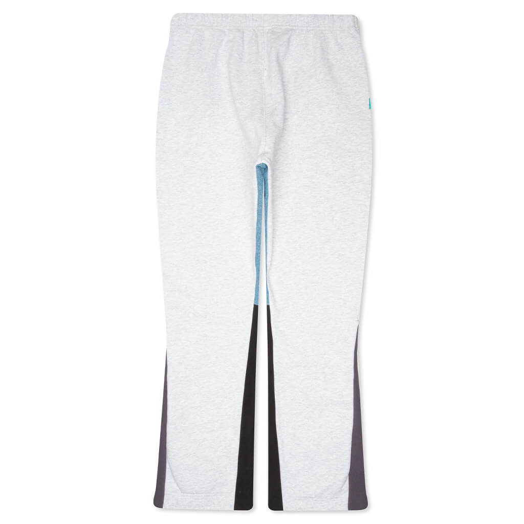 Dépt Logo Painted Sweatpant Flares - Light Heather Grey/Navy/Black