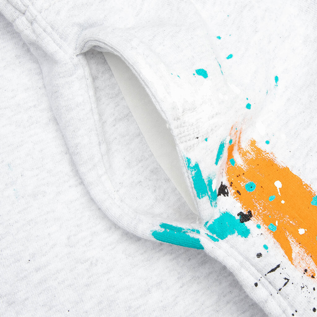 Dépt Logo Painted Sweatpant Flares - Light Heather Grey/Navy/Black