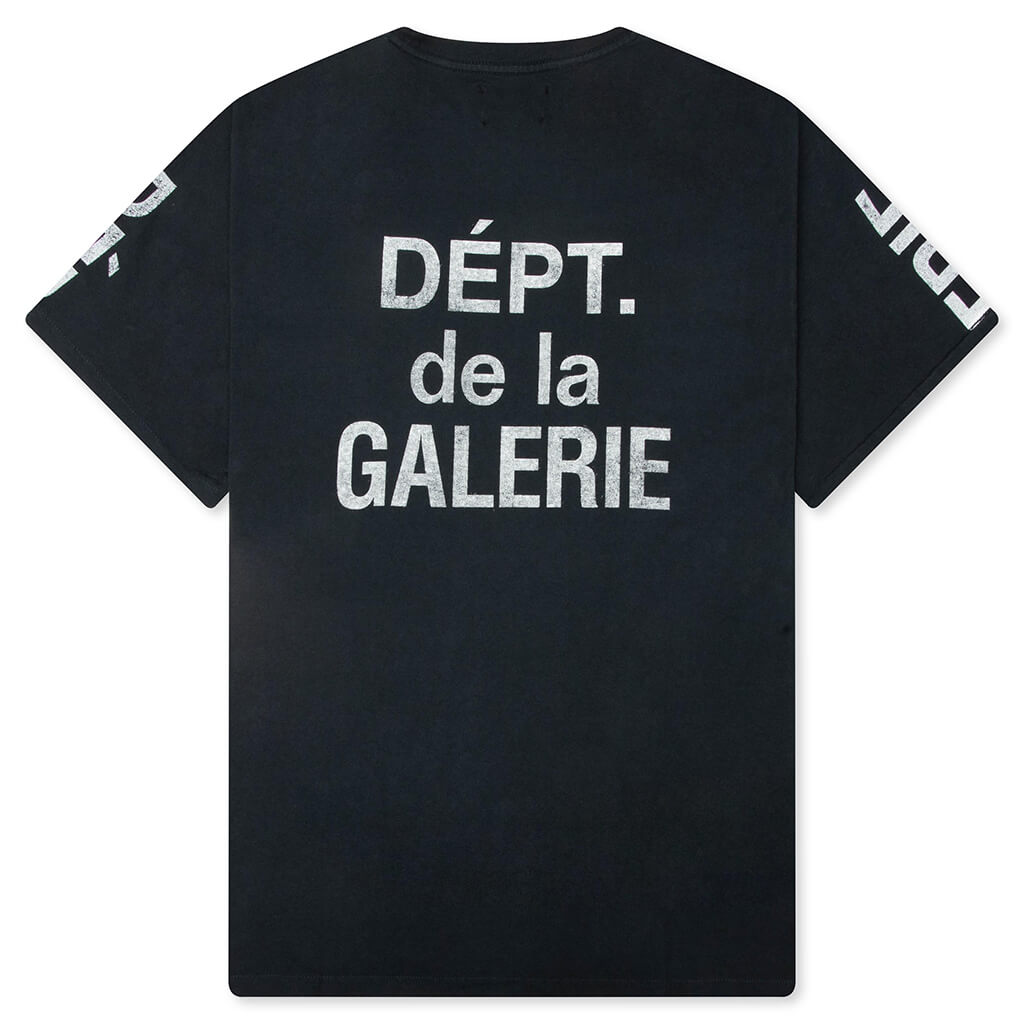 French Collector Tee - Washed Black