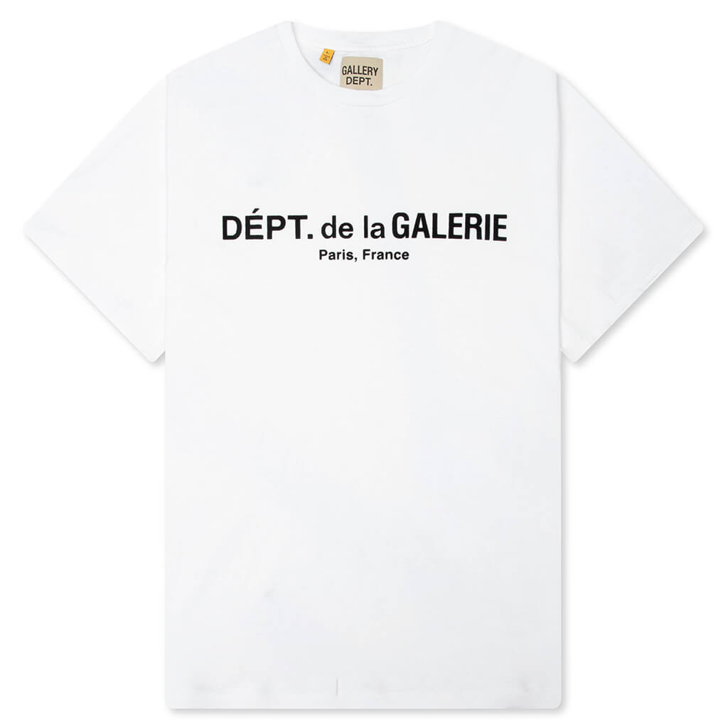 French Logo Lux Tee - Clean White