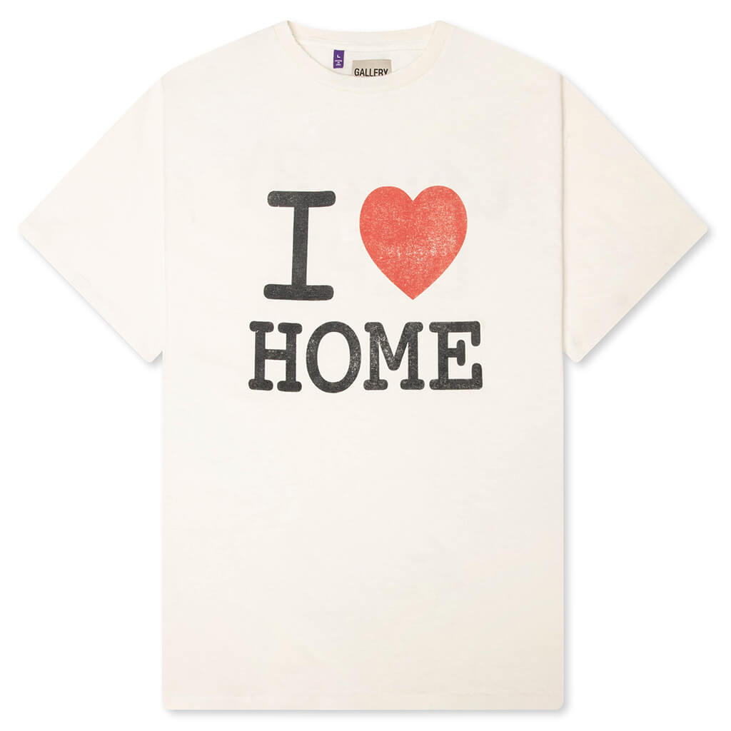 I Love Home Tee - Light Archival White