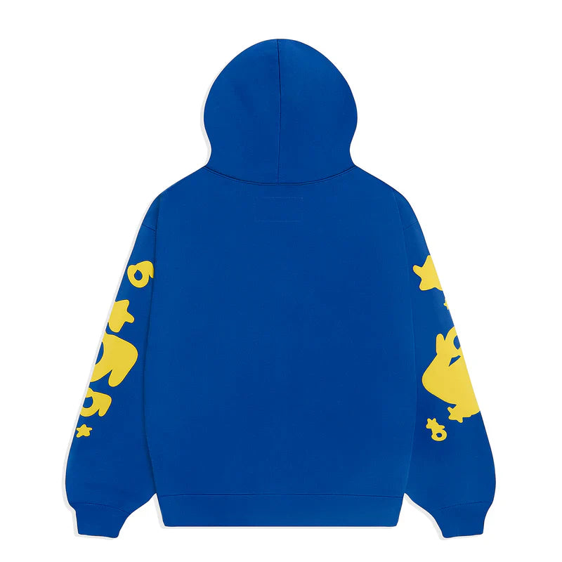 Beluga Puff Print Hoodie Blue