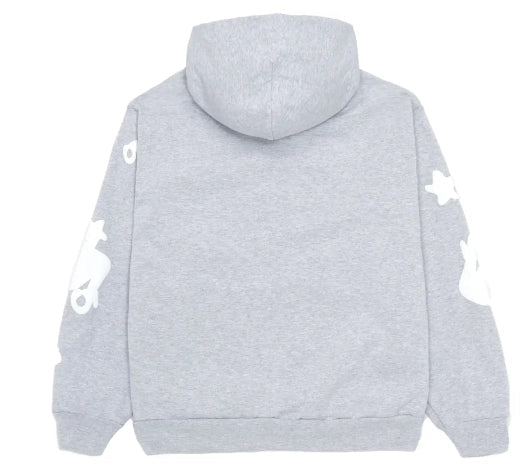 Beluga Puff Print Hoodie Heather Grey