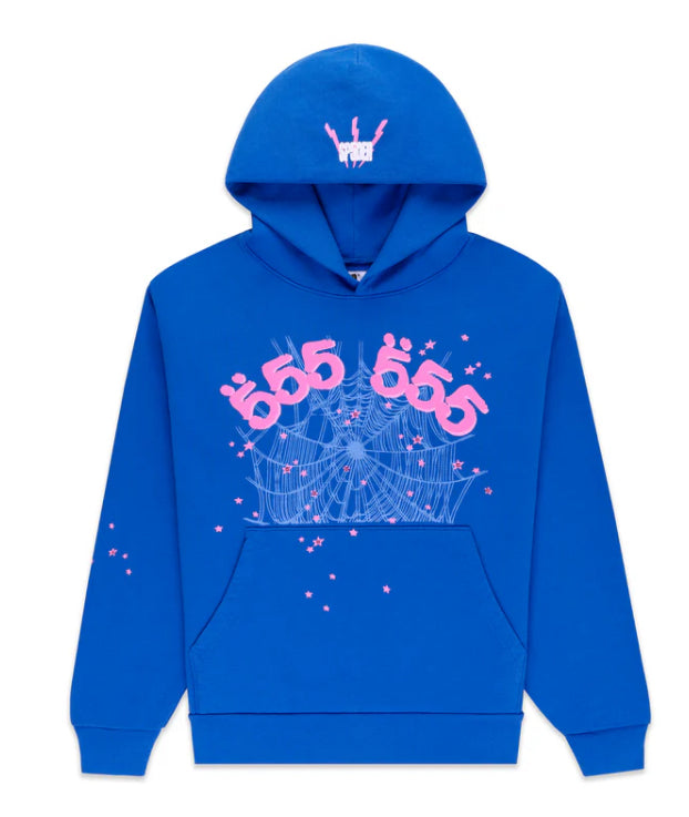 Angel Number Hoodie Blue