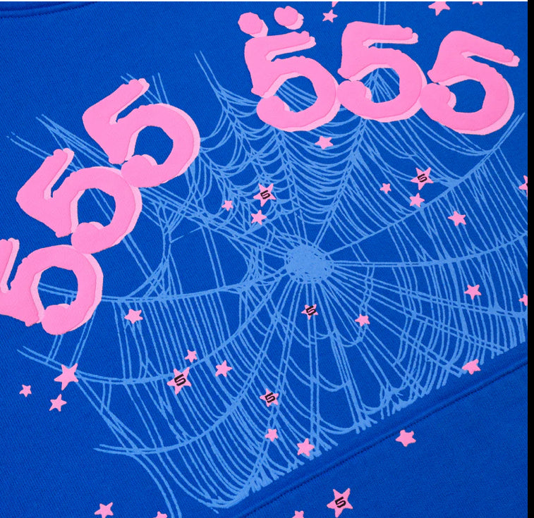 Angel Number Hoodie Blue