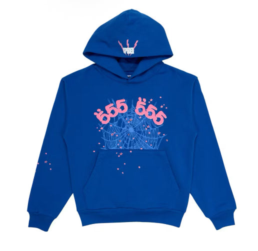 Angel Number Hoodie Blue