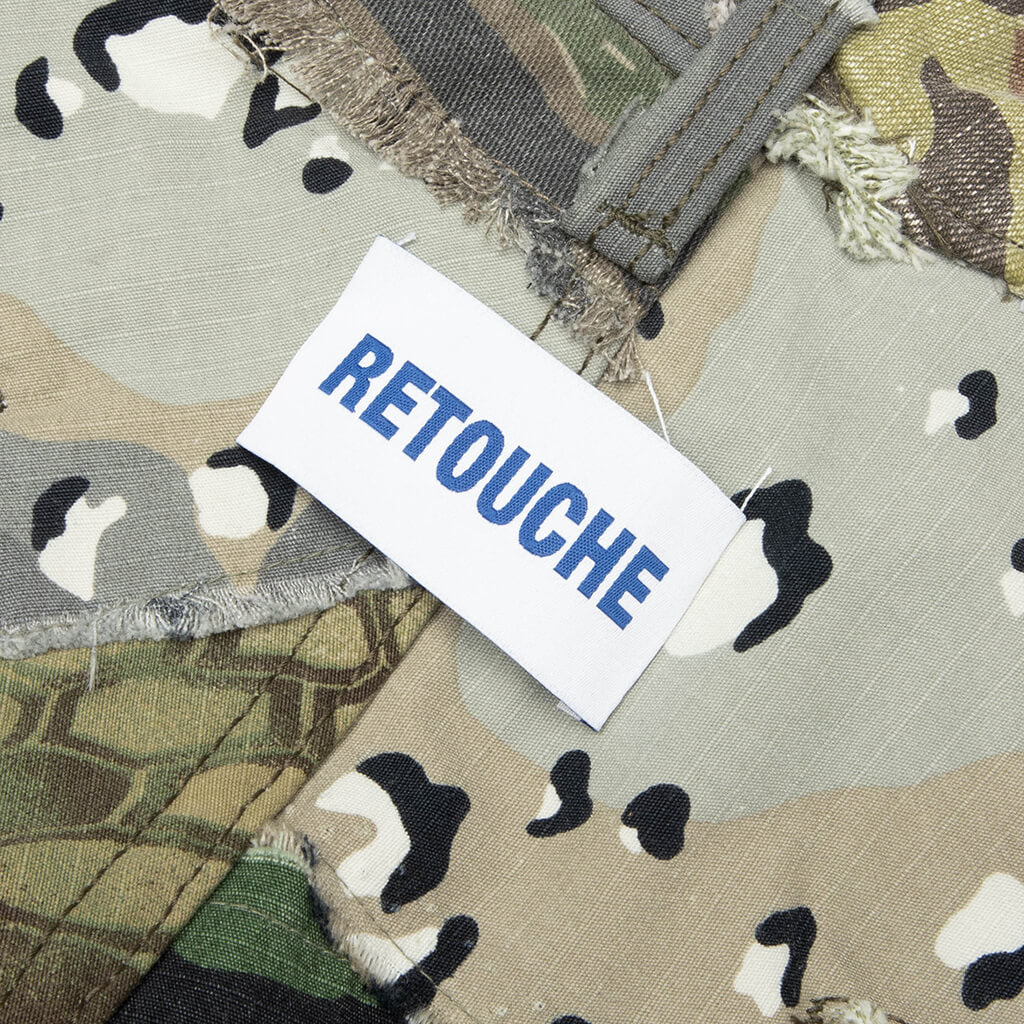 Retouche Camo Patchwork Kenzie Shorts - Mixed Camo