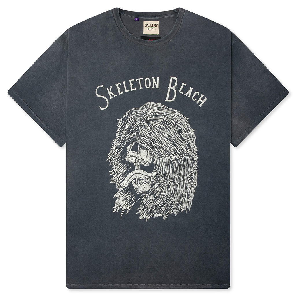 Skeleton Beach Grit Tee - Light Vintage Black
