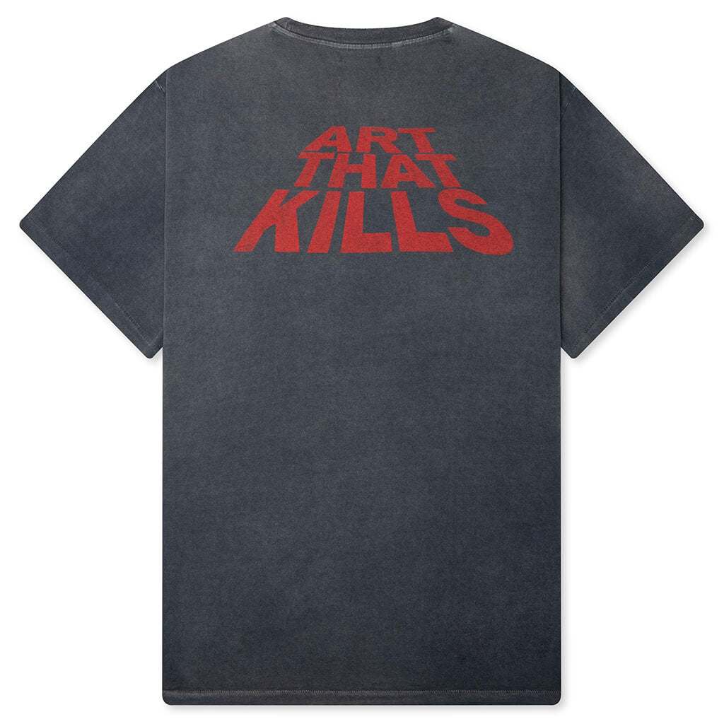 Skeleton Beach Grit Tee - Light Vintage Black