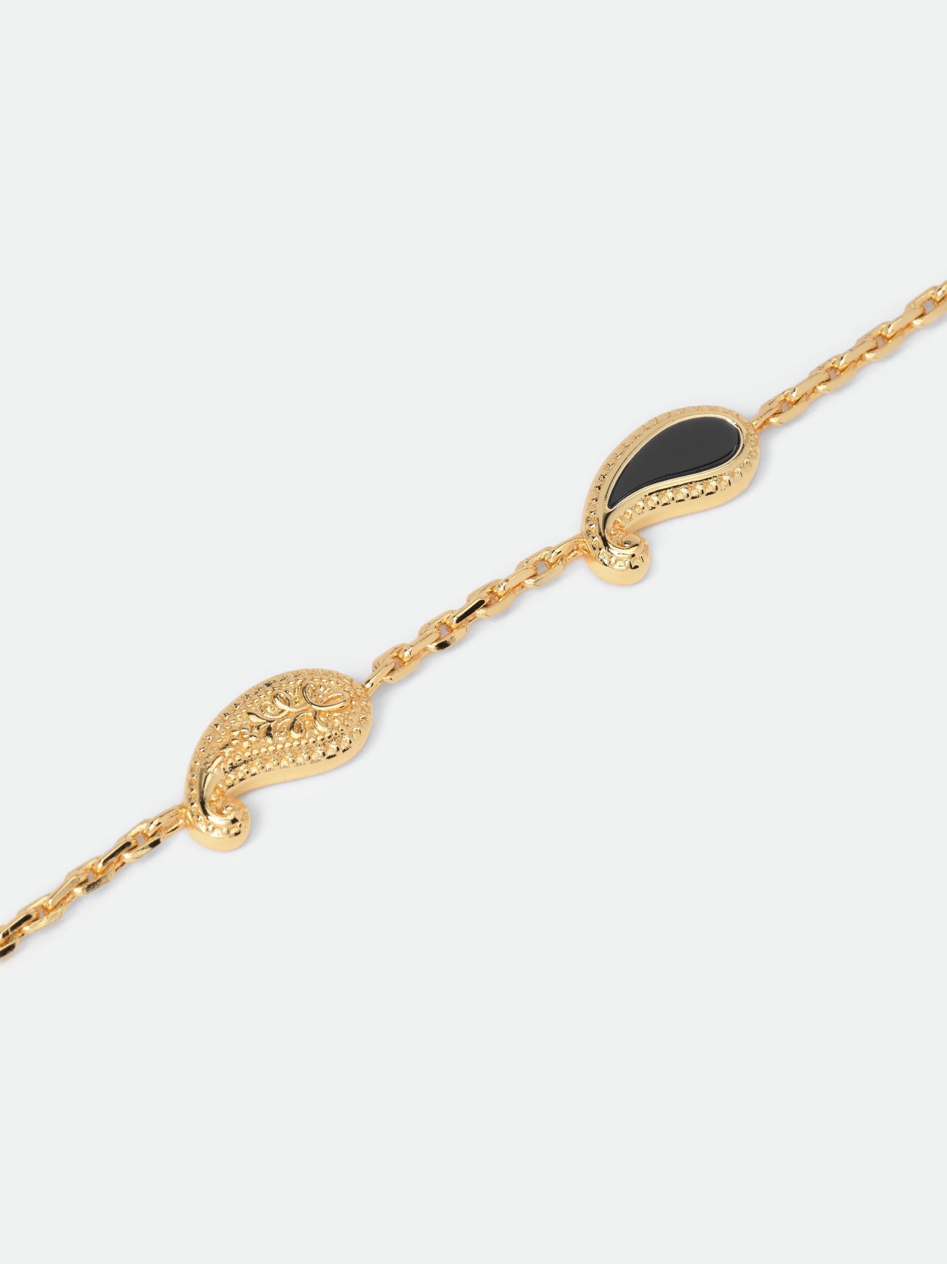 YOU  BRACELET — GOLD/ONYX