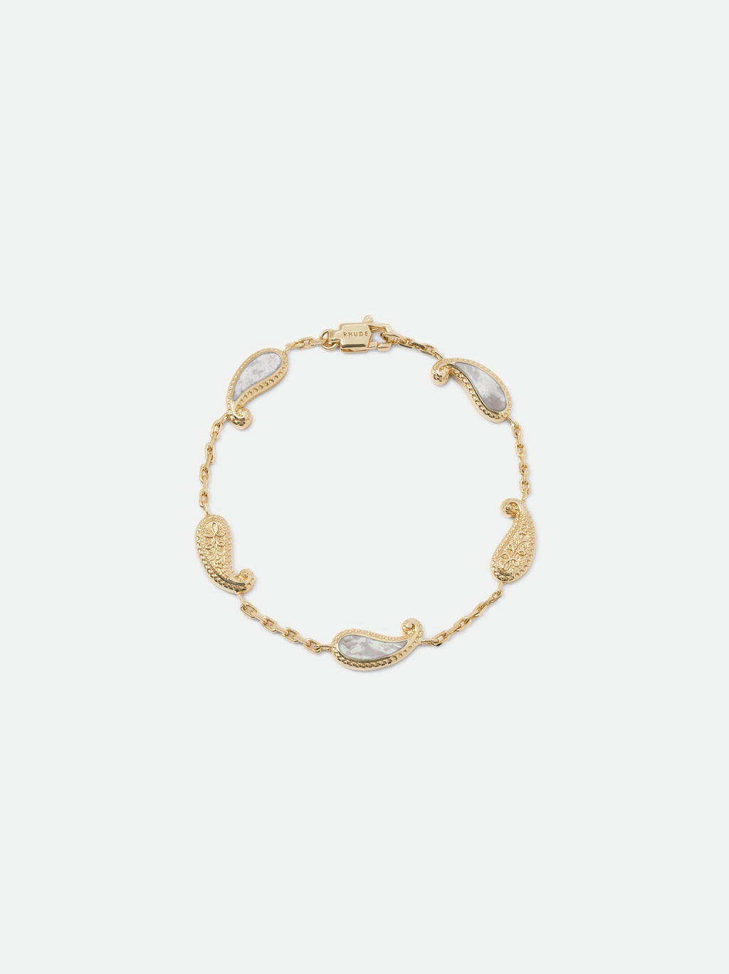 YOU BRACELET — GOLD/MOTHER OF PEARL