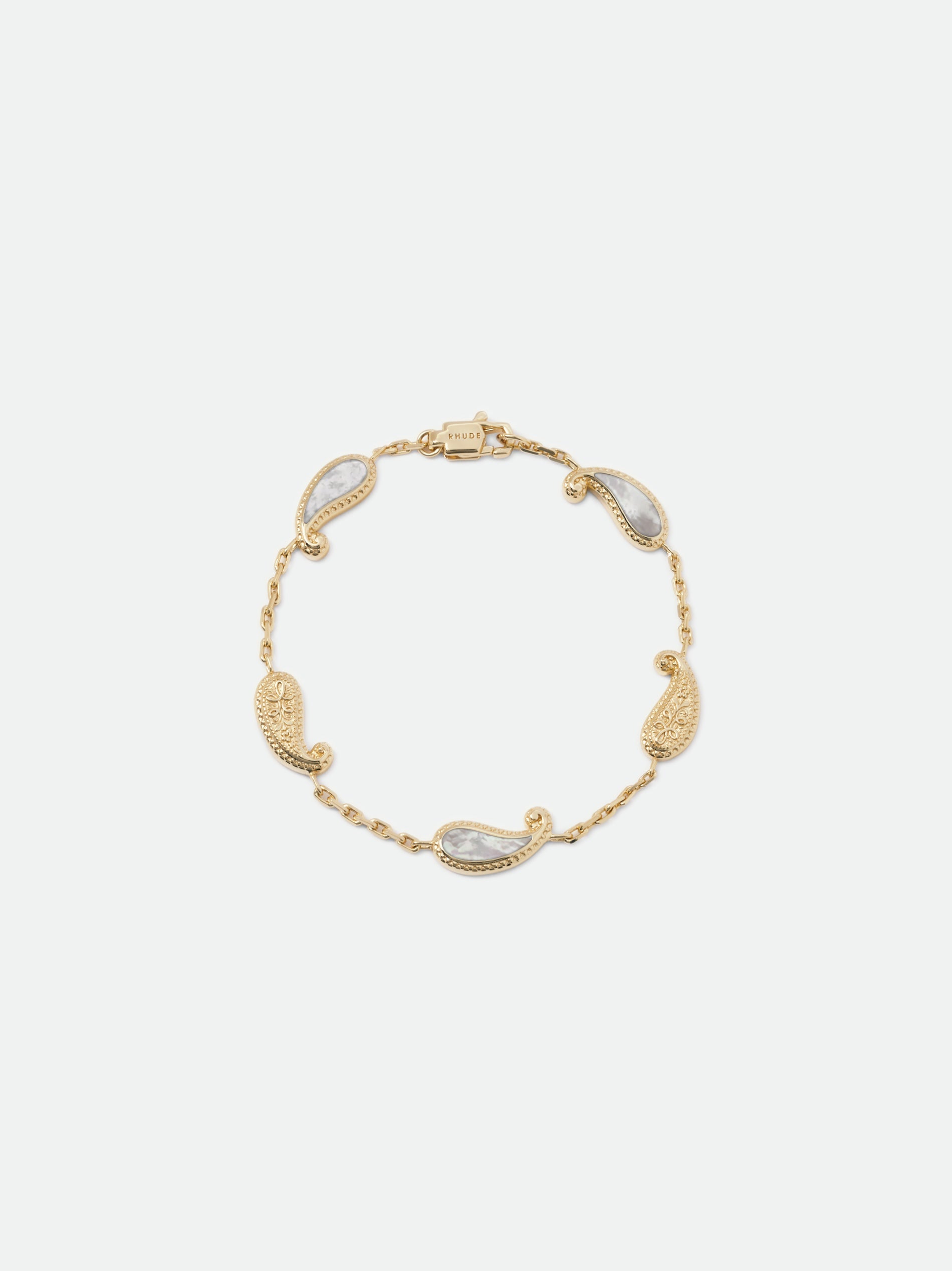 YOU BRACELET — GOLD/MOTHER OF PEARL