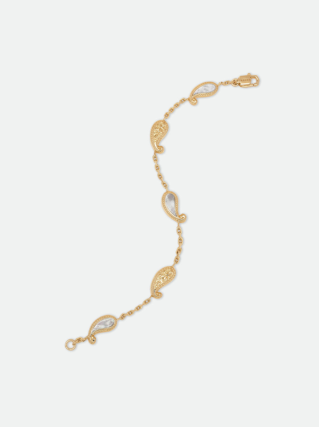 YOU BRACELET — GOLD/MOTHER OF PEARL