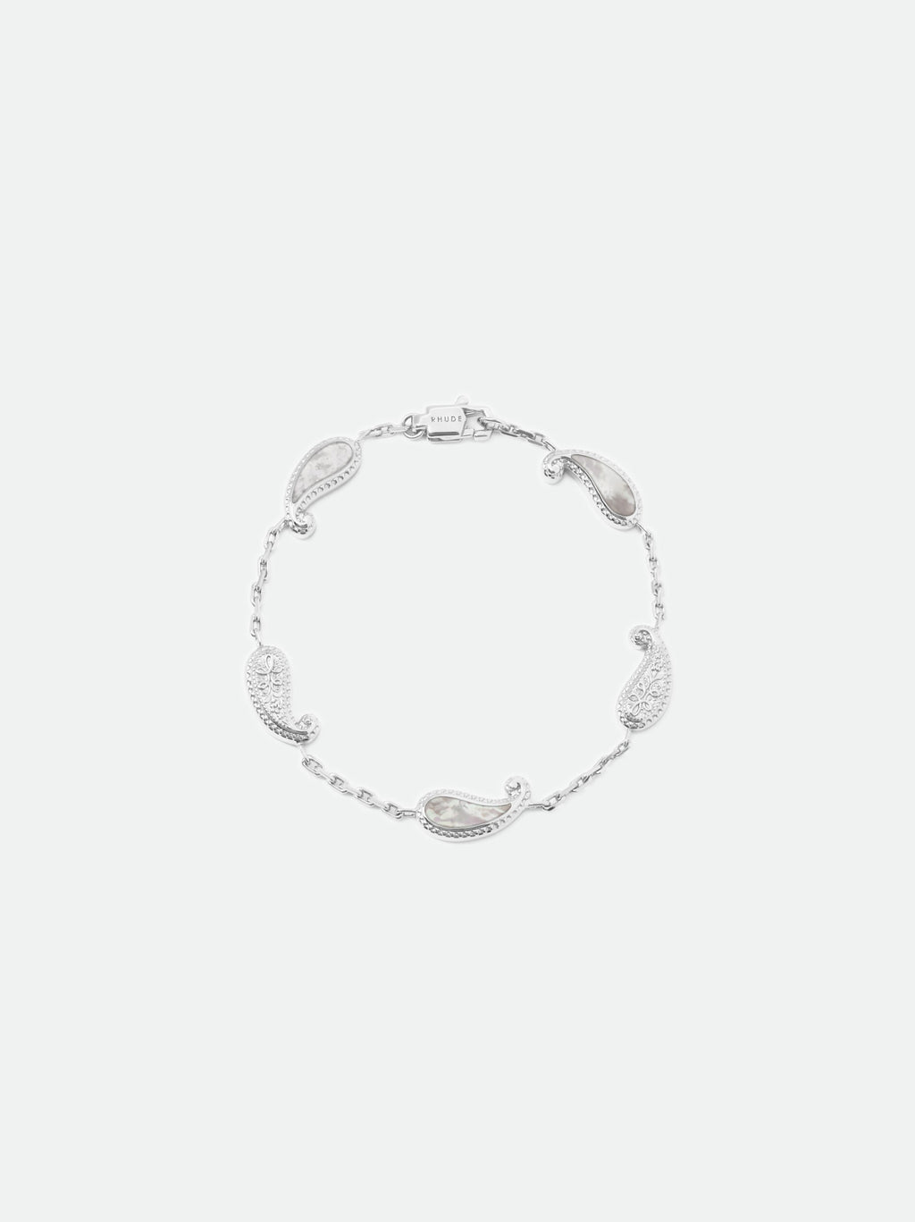YOU BRACELET — SILVER/MOTHER OF PEARL