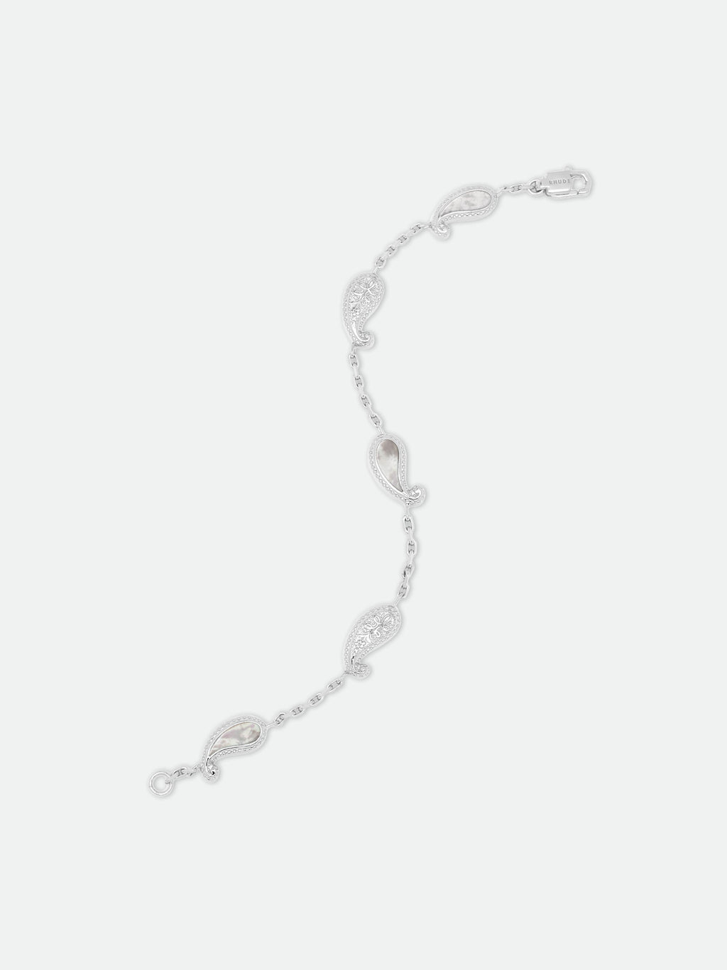 YOU BRACELET — SILVER/MOTHER OF PEARL