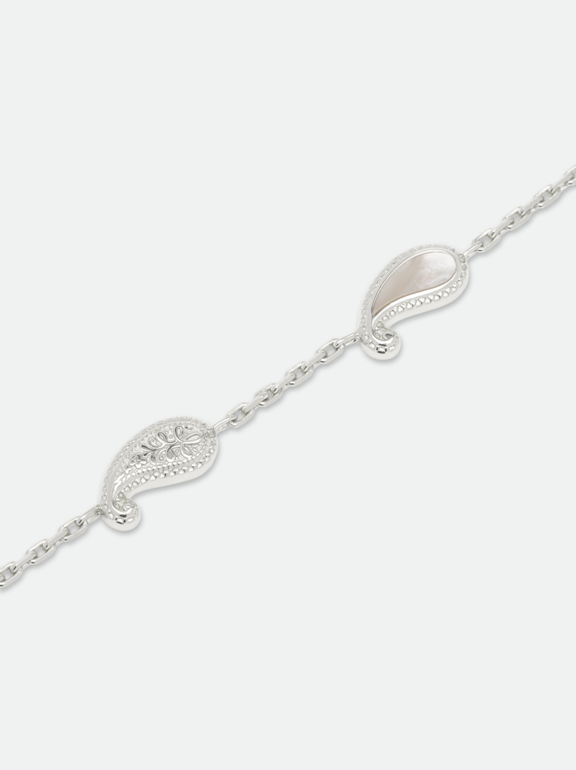 YOU BRACELET — 14K WHITE GOLD/MOTHER OF PEARL