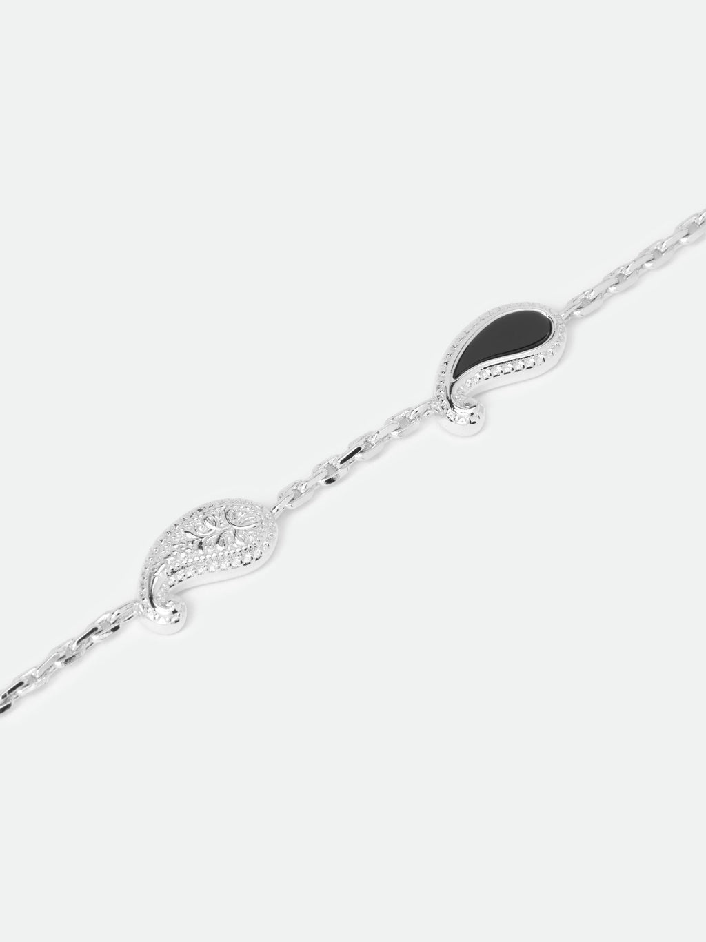 YOU BRACELET — SILVER/ONYX