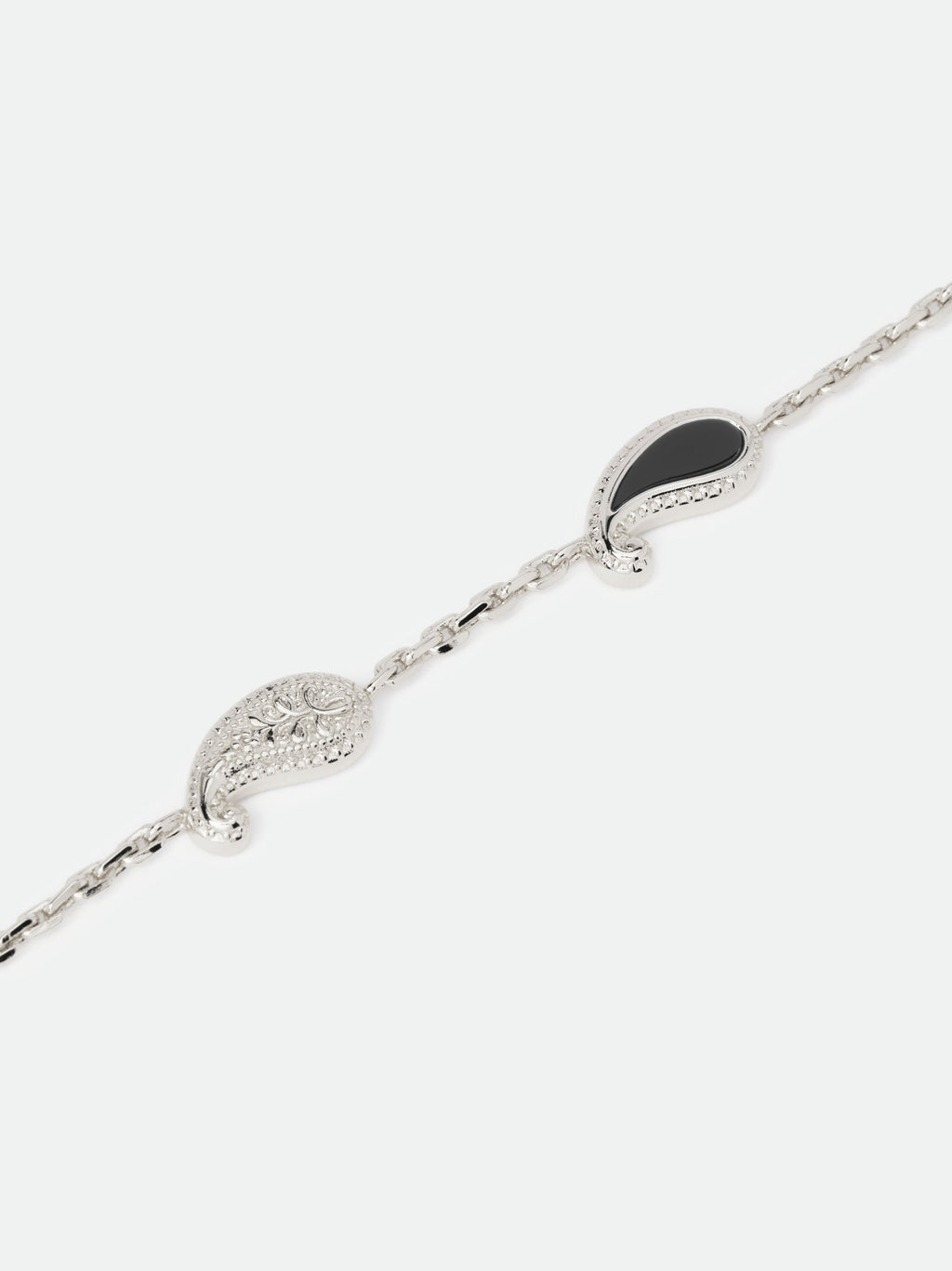 YOU BRACELET — 14K WHITE GOLD/ONYX
