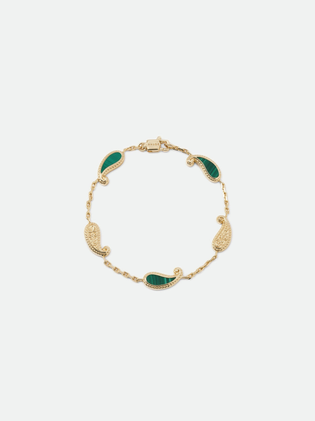 YOU BRACELET — 14K YELLOW GOLD/MALACHITE