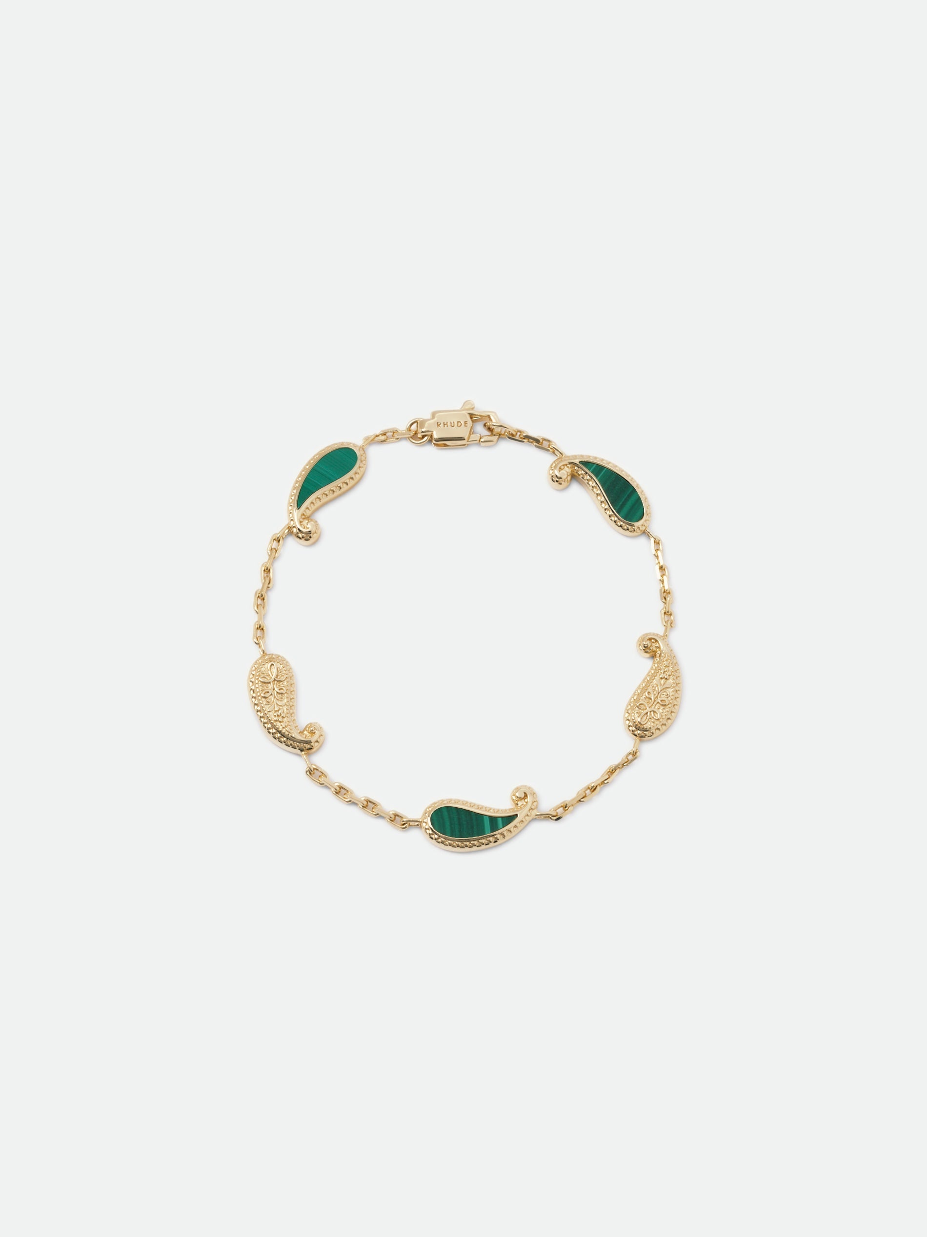 YOU BRACELET — 14K YELLOW GOLD/MALACHITE