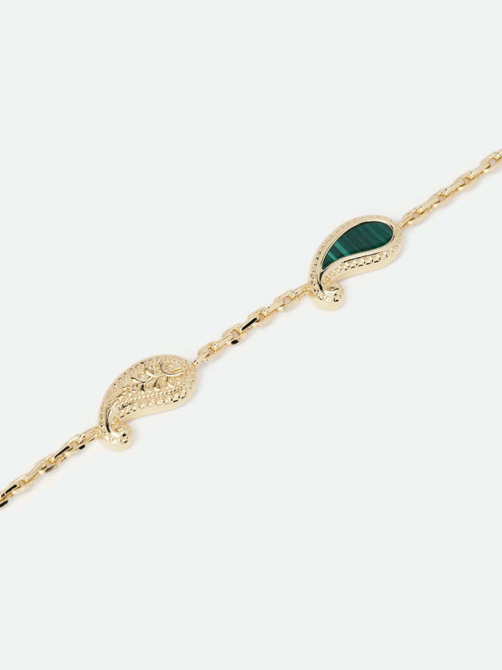 YOU BRACELET — 14K YELLOW GOLD/MALACHITE